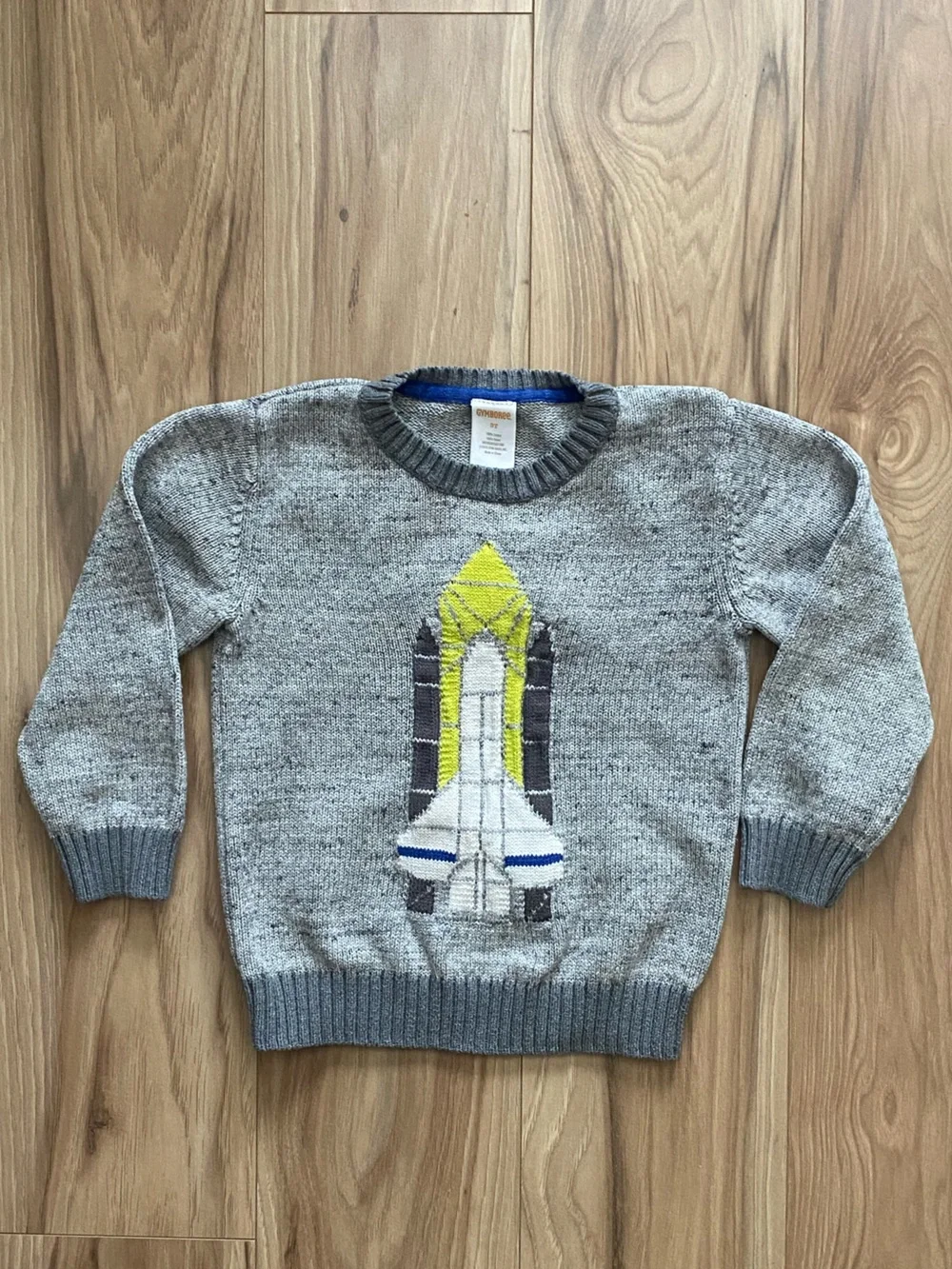 Gymboree Rocket Space Shuttle Cotton Knit Crewneck Sweater Size 3T
